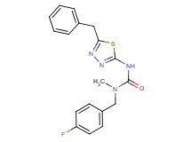N'-(5-benzyl-1,3,4-thiadiazol-2-yl)-N-(4-fluorobenzyl)-N-methylurea