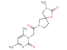 7-[(4,6-dimethyl-2-oxo-1(2H)-pyrimidinyl)acetyl]-3-methyl-1-oxa-3,7-diazaspiro[4.4]nonan-2-one