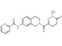 N-{2-[(1-methyl-6-oxo-1,4,5,6-tetrahydro-3-pyridazinyl)carbonyl]-1,2,3,4-tetrahydro-7-isoquinolinyl}-2-pyridinecarboxamide