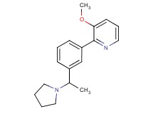 3-methoxy-2-[3-(1-pyrrolidin-1-ylethyl)phenyl]pyridine