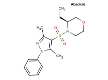 (3S)-4-[(3,5-dimethyl-1-phenyl-1H-pyrazol-4-yl)sulfonyl]-3-ethylmorpholine