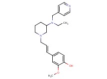 4-((1E)-3-{3-[ethyl(4-pyridinylmethyl)amino]-1-piperidinyl}-1-propen-1-yl)-2-methoxyphenol