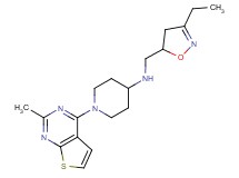 N-[(3-ethyl-4,5-dihydroisoxazol-5-yl)methyl]-1-(2-methylthieno[2,3-d]pyrimidin-4-yl)piperidin-4-amine