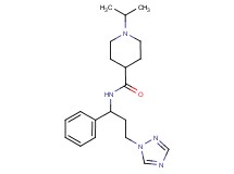 1-isopropyl-N-[1-phenyl-3-(1H-1,2,4-triazol-1-yl)propyl]piperidine-4-carboxamide