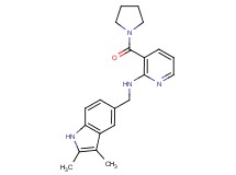 N-[(2,3-dimethyl-1H-indol-5-yl)methyl]-3-(pyrrolidin-1-ylcarbonyl)pyridin-2-amine