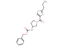 benzyl {1-[(2-propyl-1,3-thiazol-4-yl)carbonyl]pyrrolidin-3-yl}carbamate