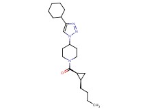 1-{[(1S*,2R*)-2-butylcyclopropyl]carbonyl}-4-(4-cyclohexyl-1H-1,2,3-triazol-1-yl)piperidine
