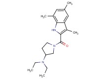 N,N-diethyl-1-[(3,5,7-trimethyl-1H-indol-2-yl)carbonyl]-3-pyrrolidinamine
