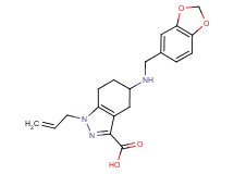 1-allyl-5-[(1,3-benzodioxol-5-ylmethyl)amino]-4,5,6,7-tetrahydro-1H-indazole-3-carboxylic acid