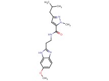 3-isobutyl-N-[2-(6-methoxy-1H-benzimidazol-2-yl)ethyl]-1-methyl-1H-pyrazole-5-carboxamide