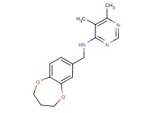N-(3,4-dihydro-2H-1,5-benzodioxepin-7-ylmethyl)-5,6-dimethylpyrimidin-4-amine