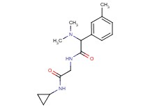 N~1~-cyclopropyl-N~2~-[(dimethylamino)(3-methylphenyl)acetyl]glycinamide