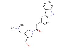 {(3R*,4R*)-1-(9H-carbazol-3-ylacetyl)-4-[(dimethylamino)methyl]pyrrolidin-3-yl}methanol