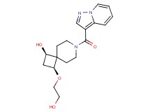 (1R*,3S*)-3-(2-hydroxyethoxy)-7-(pyrazolo[1,5-a]pyridin-3-ylcarbonyl)-7-azaspiro[3.5]nonan-1-ol