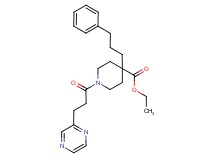 ethyl 4-(3-phenylpropyl)-1-[3-(2-pyrazinyl)propanoyl]-4-piperidinecarboxylate