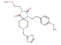 8-(1H-imidazol-2-ylmethyl)-3-(2-methoxyethyl)-1-[2-(4-methoxyphenyl)ethyl]-1,3,8-triazaspiro[4.5]decane-2,4-dione