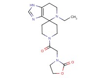 3-[2-(5-ethyl-1,5,6,7-tetrahydro-1'H-spiro[imidazo[4,5-c]pyridine-4,4'-piperidin]-1'-yl)-2-oxoethyl]-1,3-oxazolidin-2-one