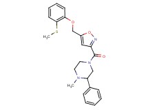 1-methyl-4-[(5-{[2-(methylthio)phenoxy]methyl}-3-isoxazolyl)carbonyl]-2-phenylpiperazine