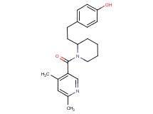 4-(2-{1-[(4,6-dimethyl-3-pyridinyl)carbonyl]-2-piperidinyl}ethyl)phenol