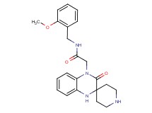 N-(2-methoxybenzyl)-2-(3'-oxo-1'H-spiro[piperidine-4,2'-quinoxalin]-4'(3'H)-yl)acetamide hydrochloride