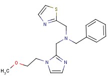 N-benzyl-1-[1-(2-methoxyethyl)-1H-imidazol-2-yl]-N-(1,3-thiazol-2-ylmethyl)methanamine