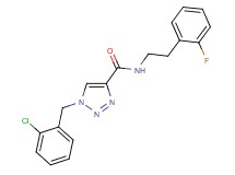 1-(2-chlorobenzyl)-N-[2-(2-fluorophenyl)ethyl]-1H-1,2,3-triazole-4-carboxamide