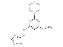 6-ethyl-2-(4-morpholinyl)-N-(1H-1,2,4-triazol-5-ylmethyl)-4-pyrimidinamine trifluoroacetate