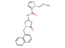 N-[1-(1-naphthylmethyl)-5-oxopyrrolidin-3-yl]-1-propyl-1H-pyrazole-5-carboxamide