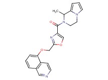 5-({4-[(1-methyl-3,4-dihydropyrrolo[1,2-a]pyrazin-2(1H)-yl)carbonyl]-1,3-oxazol-2-yl}methoxy)isoquinoline