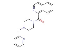 1-{[4-(2-pyridinylmethyl)-1-piperazinyl]carbonyl}isoquinoline trifluoroacetate