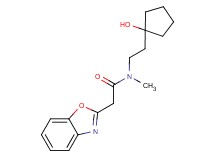 2-(1,3-benzoxazol-2-yl)-N-[2-(1-hydroxycyclopentyl)ethyl]-N-methylacetamide