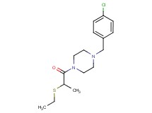 1-(4-chlorobenzyl)-4-[2-(ethylthio)propanoyl]piperazine