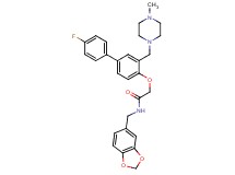 N-(1,3-benzodioxol-5-ylmethyl)-2-({4'-fluoro-3-[(4-methyl-1-piperazinyl)methyl]-4-biphenylyl}oxy)acetamide