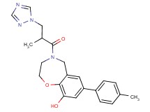 7-(4-methylphenyl)-4-[2-methyl-3-(1H-1,2,4-triazol-1-yl)propanoyl]-2,3,4,5-tetrahydro-1,4-benzoxazepin-9-ol