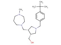 {(3R*,4S*)-1-(4-tert-butylbenzyl)-4-[(4-methyl-1,4-diazepan-1-yl)methyl]pyrrolidin-3-yl}methanol
