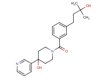 1-[3-(3-hydroxy-3-methylbutyl)benzoyl]-4-(3-pyridinyl)-4-piperidinol