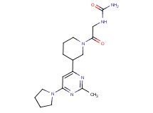 N-(2-{3-[2-methyl-6-(1-pyrrolidinyl)-4-pyrimidinyl]-1-piperidinyl}-2-oxoethyl)urea