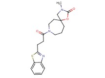 8-[3-(1,3-benzothiazol-2-yl)propanoyl]-3-methyl-1-oxa-3,8-diazaspiro[4.6]undecan-2-one