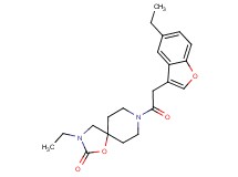 3-ethyl-8-[(5-ethyl-1-benzofuran-3-yl)acetyl]-1-oxa-3,8-diazaspiro[4.5]decan-2-one