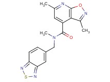 N-(2,1,3-benzothiadiazol-5-ylmethyl)-N,3,6-trimethylisoxazolo[5,4-b]pyridine-4-carboxamide