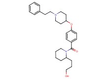 3-[1-(4-{[1-(2-phenylethyl)-4-piperidinyl]oxy}benzoyl)-2-piperidinyl]-1-propanol