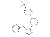 2-{3-[1-(pyridin-2-ylmethyl)-1H-imidazol-2-yl]piperidin-1-yl}-5-(trifluoromethyl)pyridine