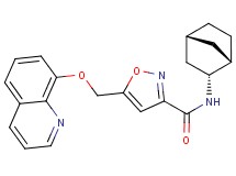 N-[(1S*,2R*,4R*)-bicyclo[2.2.1]hept-2-yl]-5-[(quinolin-8-yloxy)methyl]isoxazole-3-carboxamide