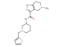 5-methyl-N-[1-(2-thienylmethyl)piperidin-3-yl]-4,5,6,7-tetrahydro-1H-pyrazolo[4,3-c]pyridine-3-carboxamide