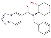 N-benzyl-N-[(1R*,2R*)-2-hydroxycyclohexyl]imidazo[1,2-a]pyridine-6-carboxamide