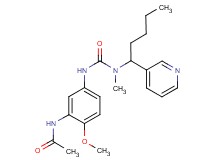 N-[2-methoxy-5-({[methyl(1-pyridin-3-ylpentyl)amino]carbonyl}amino)phenyl]acetamide