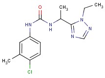 N-(4-chloro-3-methylphenyl)-N'-[1-(1-ethyl-1H-1,2,4-triazol-5-yl)ethyl]urea
