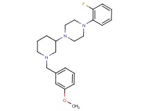 1-(2-fluorophenyl)-4-[1-(3-methoxybenzyl)-3-piperidinyl]piperazine