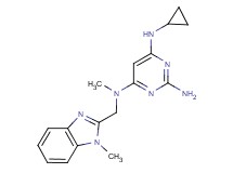 N~6~-cyclopropyl-N~4~-methyl-N~4~-[(1-methyl-1H-benzimidazol-2-yl)methyl]pyrimidine-2,4,6-triamine