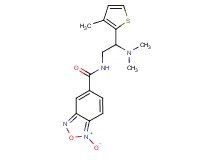 N-[2-(dimethylamino)-2-(3-methyl-2-thienyl)ethyl]-2,1,3-benzoxadiazole-5-carboxamide 1-oxide